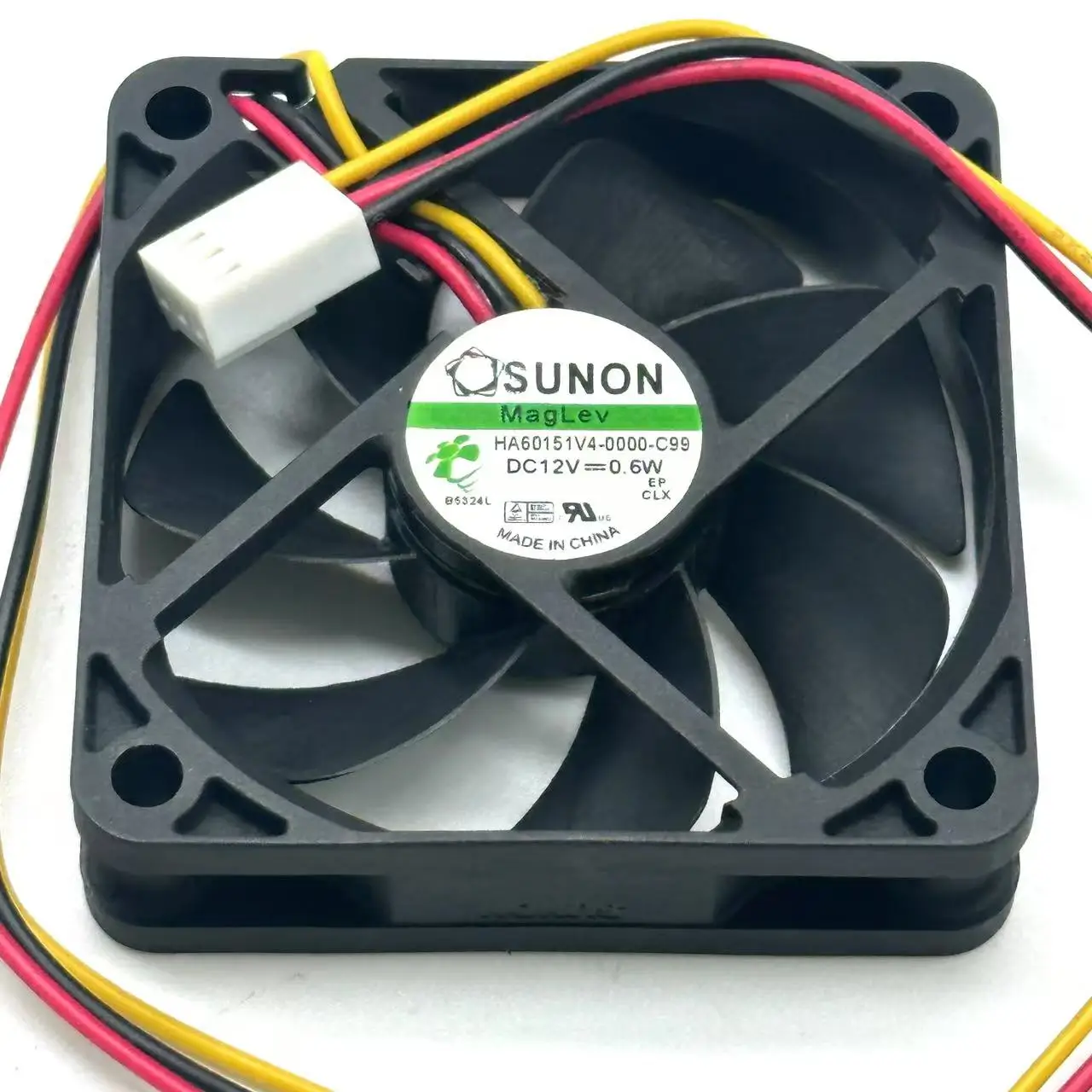 

SUNON HA60151V4-0000-C99 DC 12V 0.6W 60x60x15mm 3-Wire Server Cooling Fan