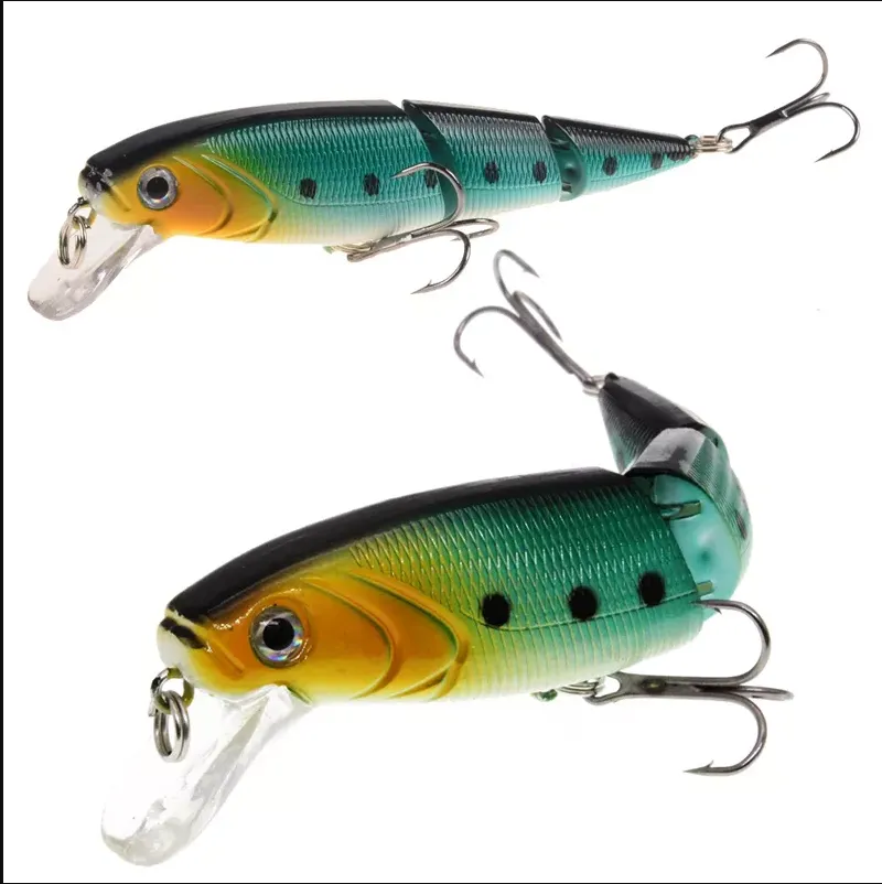 Multi Section Sea Bass Hard Fishing Lures 3D Eyes 1PCS Crankbaits Minnow Swimbait Fake Hard Bait Artificial Wobblers Carp Tackle - Detail Angle #05