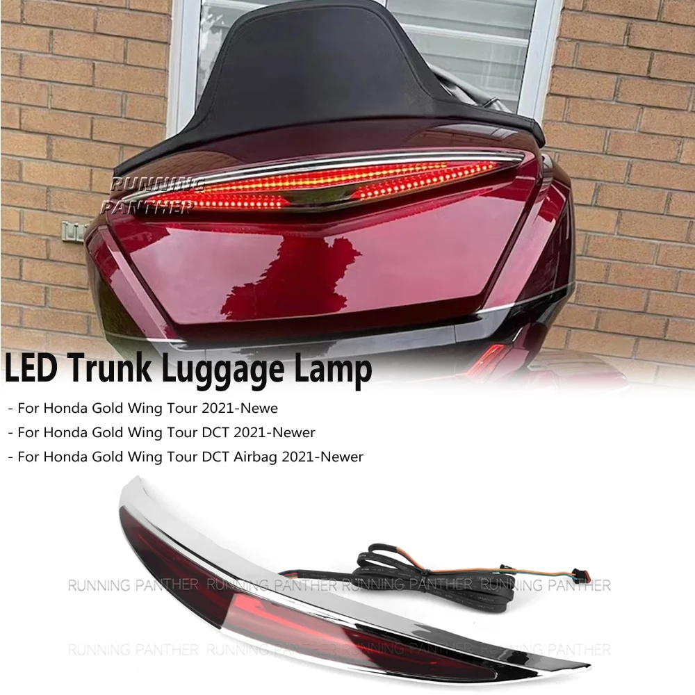 

For Honda Gold Wing GL1800 Tour DCT Airbag 2021-2024 2023 Motorcycle Top Box LED Trunk Luggage Lamp Turn Signal Brake LED Light