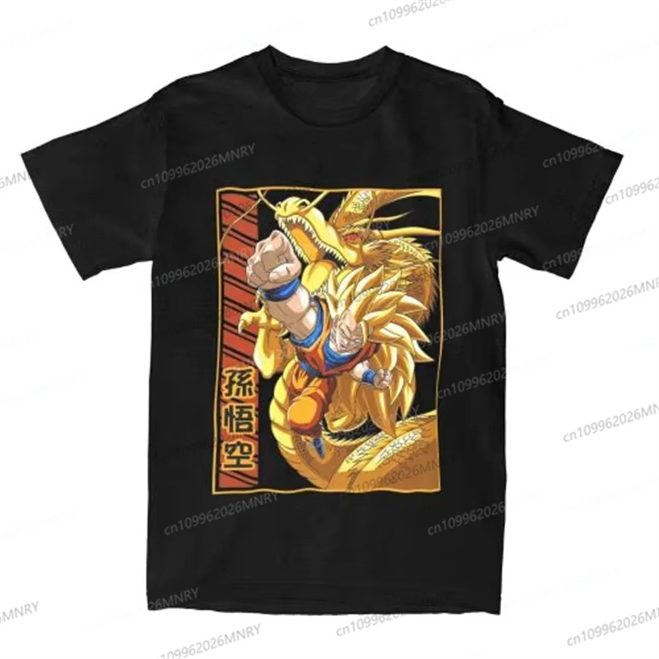 

Новинка: футболка Dragon Ball Black Goku, мужская футболка с круглым вырезом, женские топы, топы с короткими рукавами, хлопковые рубашки, детская одежда для девочек