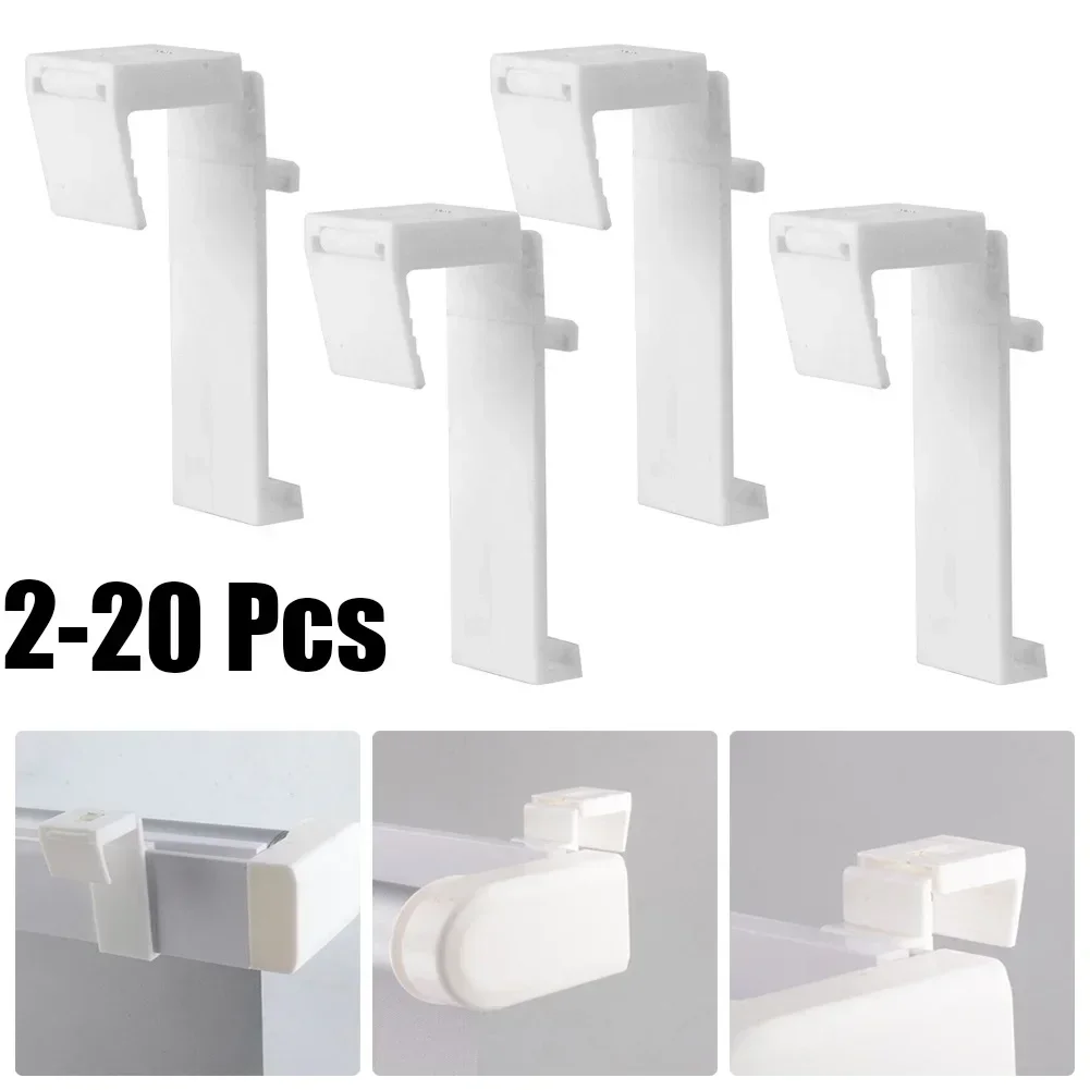 2/10/20pcs Blind Hook Blinds Bracket Connector Brackets Roller Blind Bracket Vertical Window Holder Repair Roller Rod Clamp