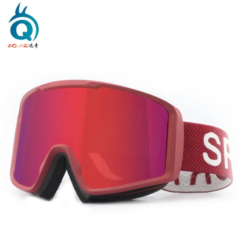 New Outdoor Skiing Glass Mountaineering Glasses Multi Frame Color Double Layer Anti Fog Snow Windproof Men's and Women's Goggles