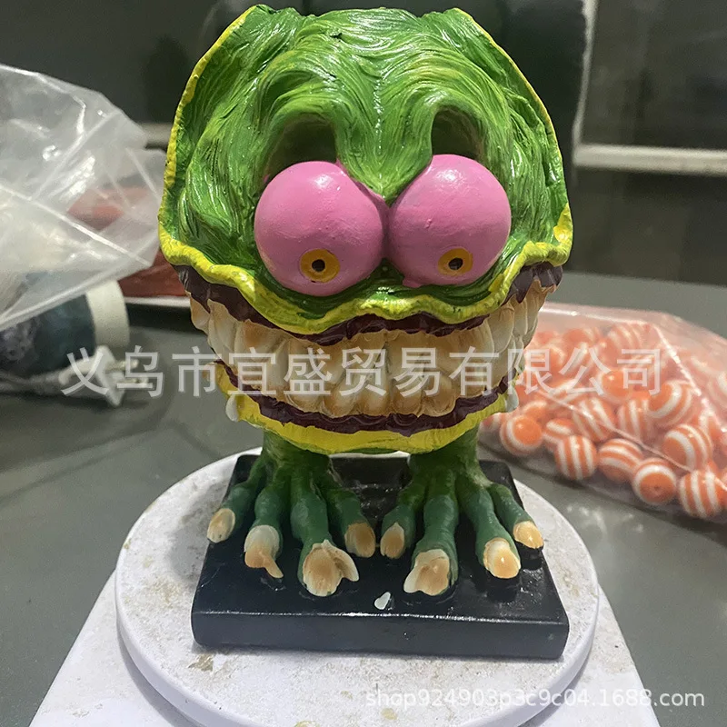 شخصيات الرسوم المتحركة القبيحة الفانك الراتنج زينة السيارات زينة الأزياء تماثيل الوحش الرائعة إرسال لعبة الأقارب الأصدقاء #3