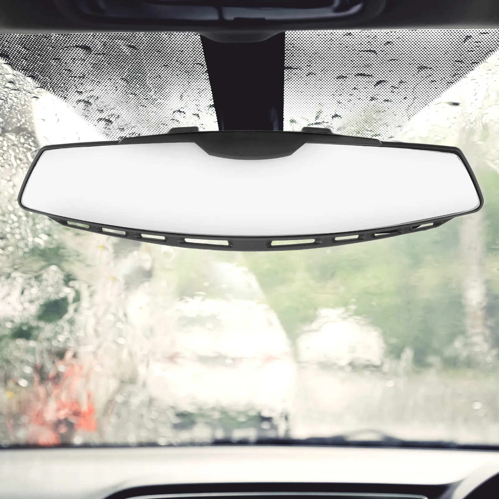Upgraded Automotive Interior Rearview Mirror with Wide-Angle Rotatable Design for Blind Spot Reduction Backseat Monitoring