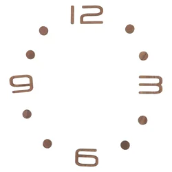 DIY Wall Clock Accessories Wooden Arabic Numbers Small Round Dots Farmhouse Retro Decoration Silent Quartz Kit