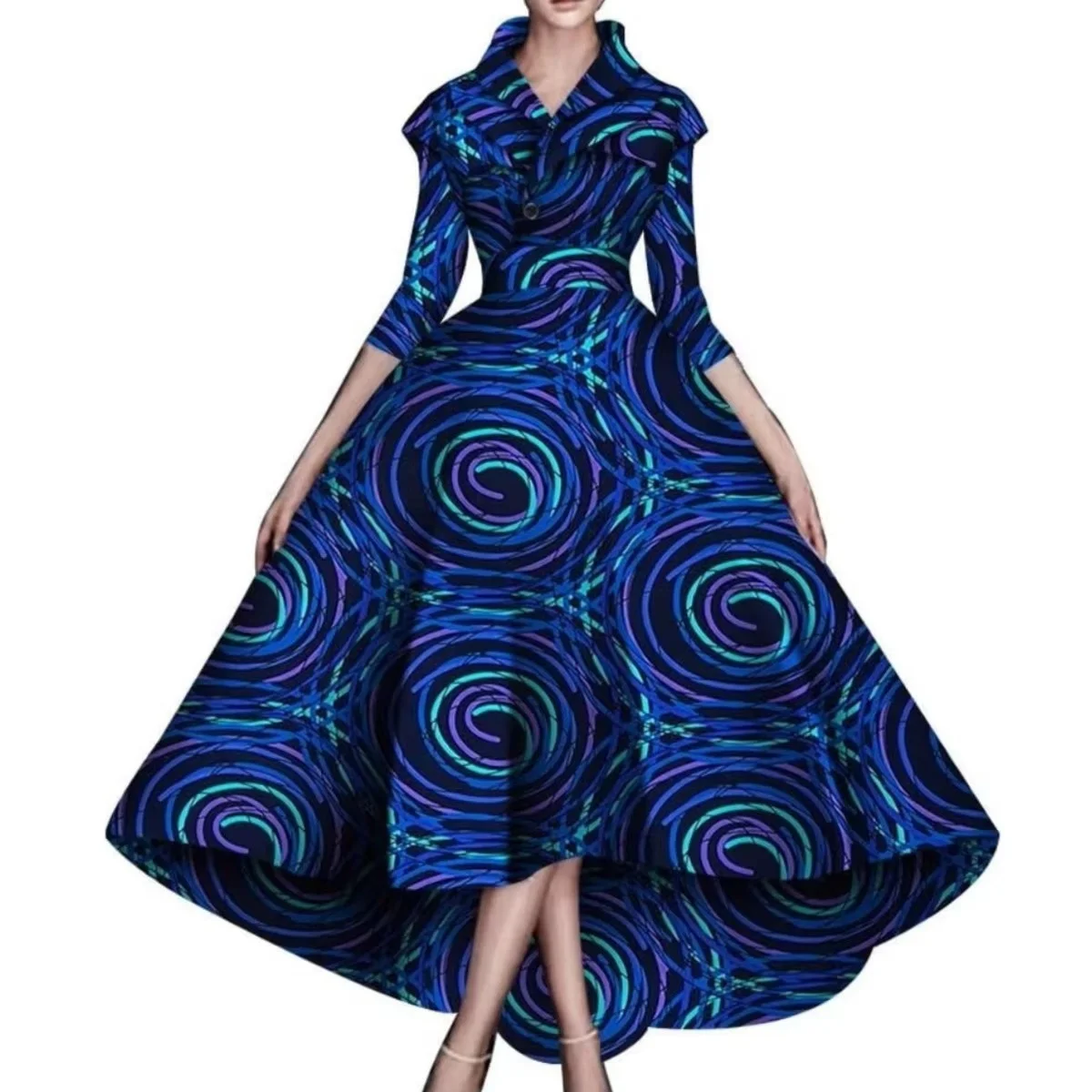 فساتين سهرة بمقاسات كبيرة للنساء فستان قطني أفريقي فاخر أنيق لحفلات الزفاف التركية فستان طويل ملابس أنقرة للسيدات #5