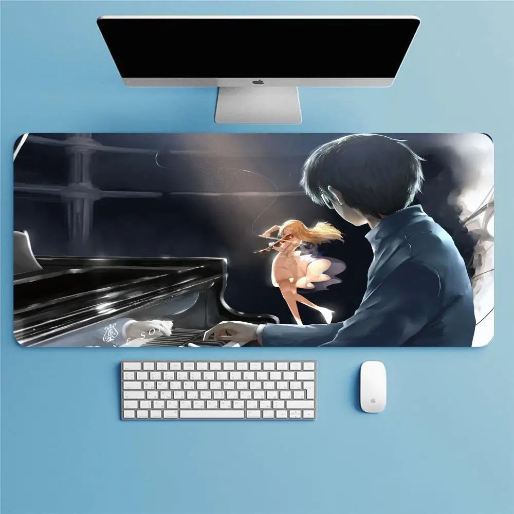 Anime MousePad Your Lie In ApriGaming Laptop Keyboard Mat Desk Protector desktop Mats Gaming Mouse Pad  Laptop Accessorie