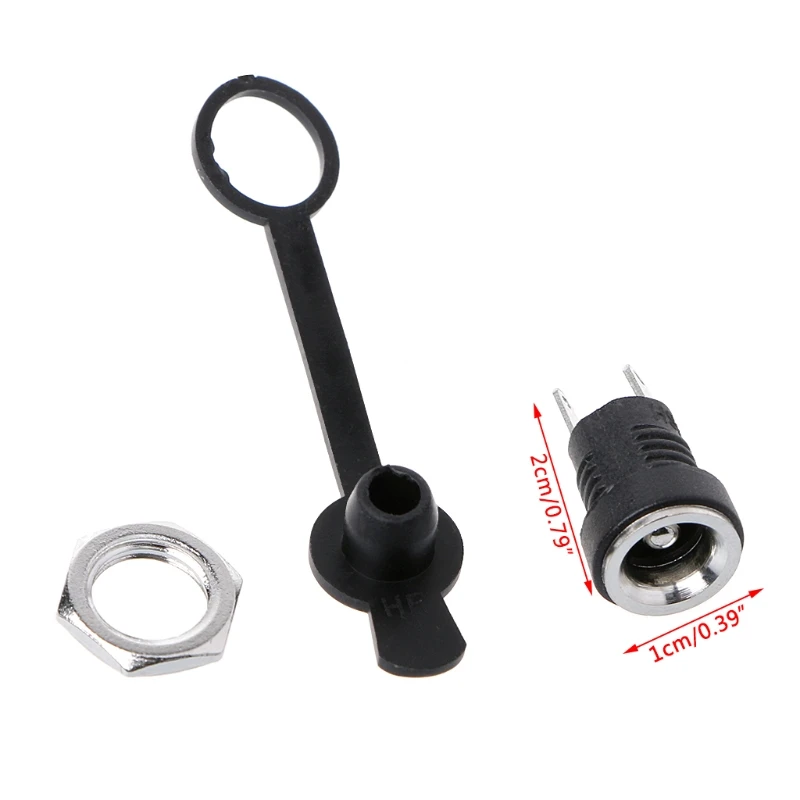 Ổ Cắm Điện Chống Bụi Cắm Có Mũ Chống Nước 5.5 Mm X 2.5 Mm Nữ Cắm Ổ Cắm Bảng Gắn cổng Kết Nối