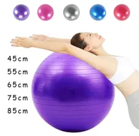 PVC Fitness Balls Yoga Ball Thickened Explosion-proof Exercise Home Gym Pilates Equipment Balance Ball 45cm/55cm/65cm/75cm/85cm