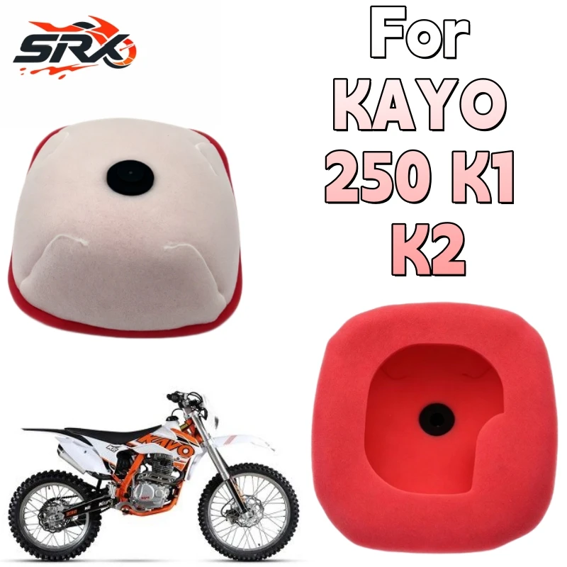Foam Sponge Air Filter Dual Layer For KAYO 250 K1 K2 Pit Dirt Bike Air Filters