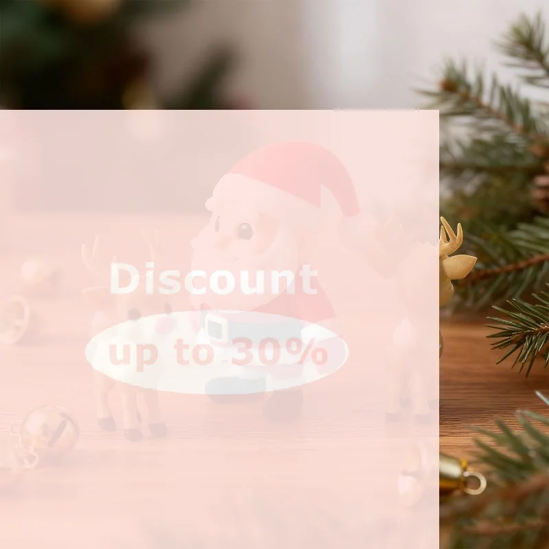 [Christmas Santa Reindeer Figurine 3D Printed Cute Desktop Ornament Great 2027 New Year Gift for Friends]