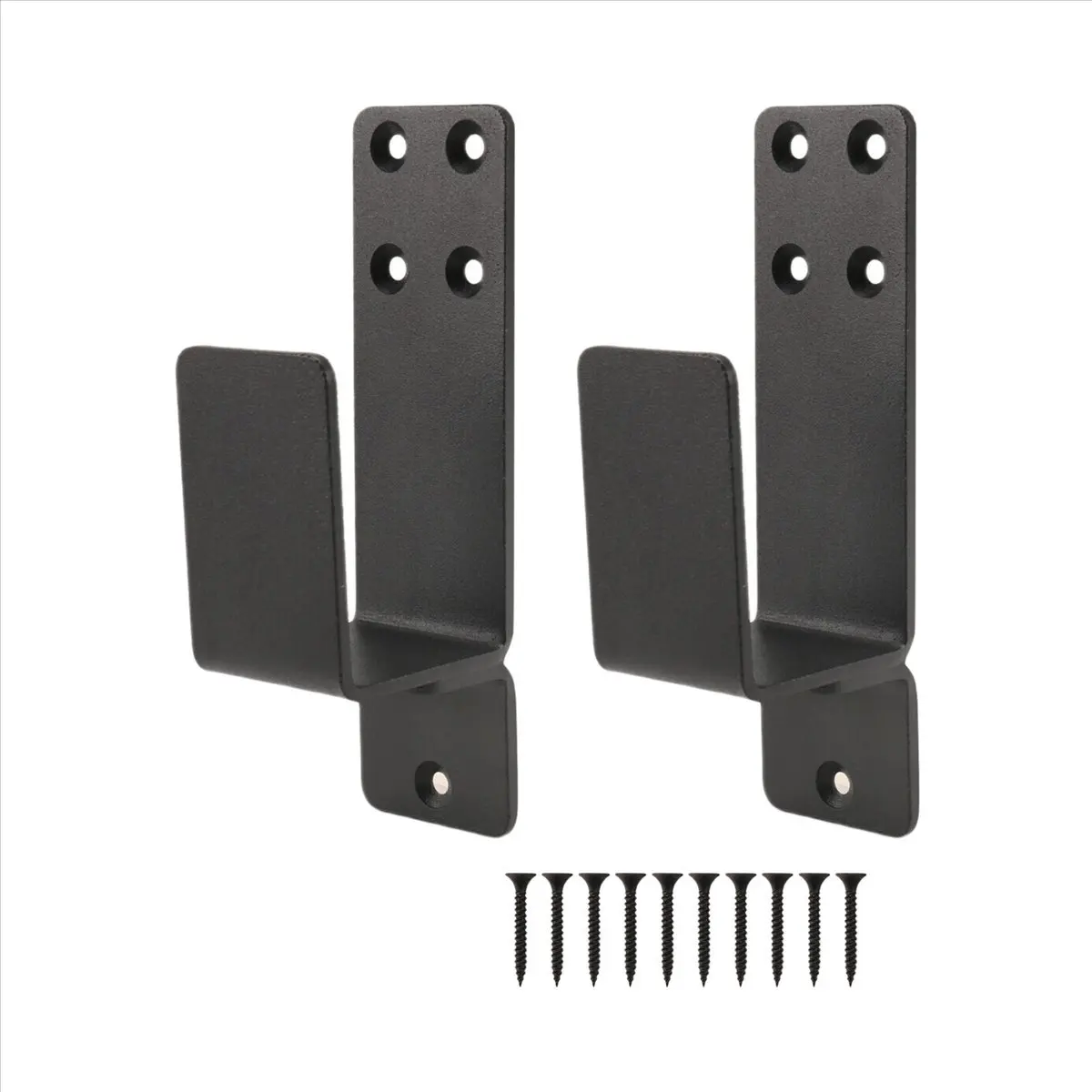 ABZF 2026 Door Brackets,2 Pack Drop Open Bar Holder for Home Security, 2X4 Bar Brackets Prevent Unauthorized Entry