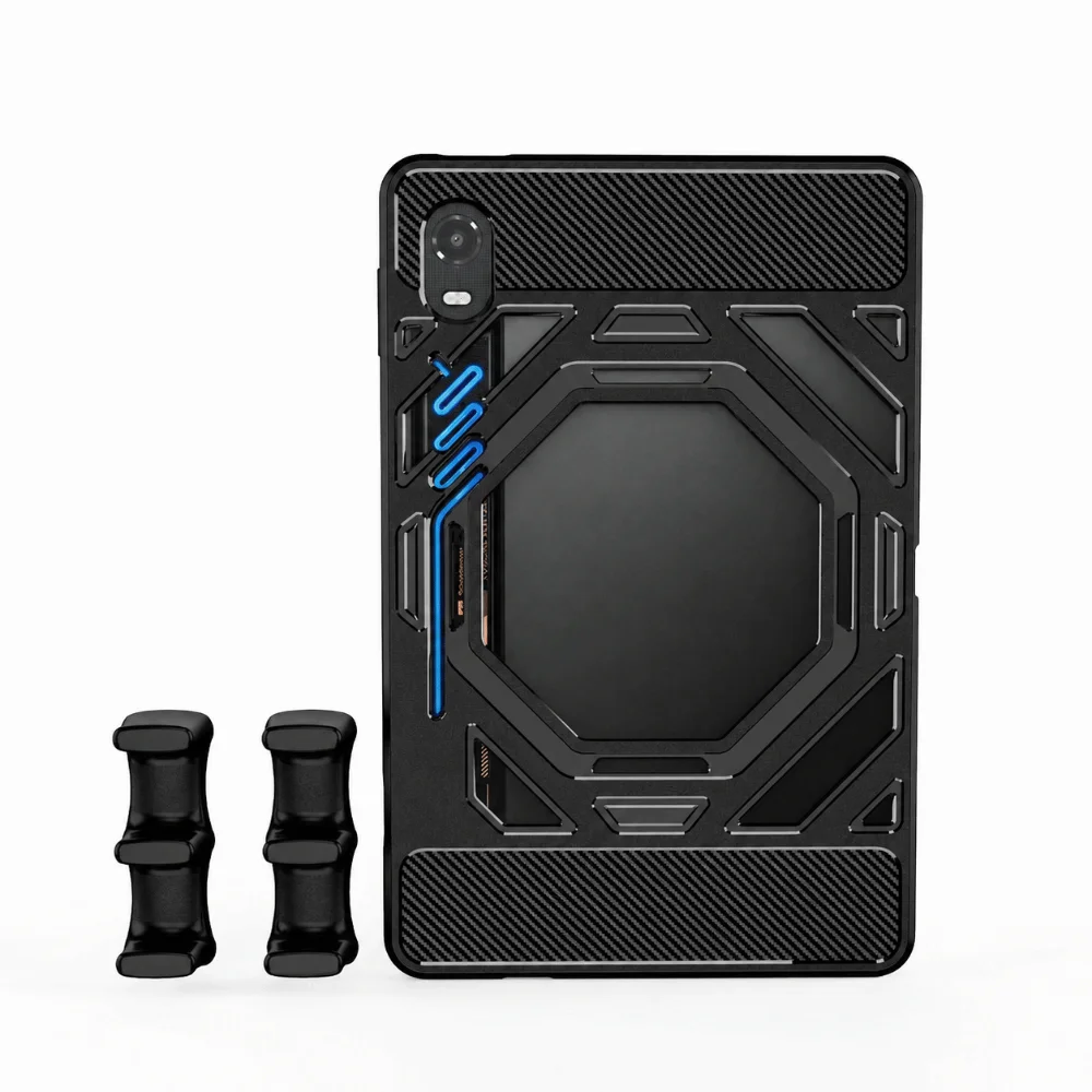 TPU Tablet Case Soft Shockproof Protective Cover with Gaming Grips Anti-Scratch Gaming Tablet Shell for Nubia RedMagic 5 Pro