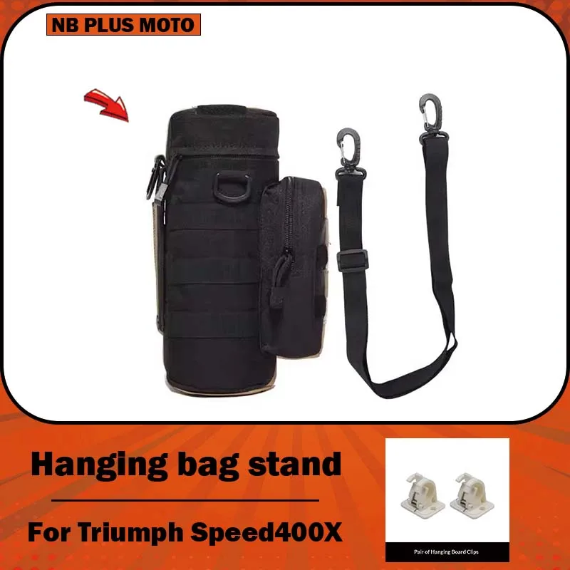 【Premium】For Triumph Speed400 modified tactical hanging bag hanging board vintage canvas side bag tool bag stand 400X