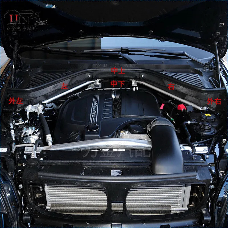 3 قطع 51717169419 51717169420 51717169421   لسيارات BMW X5 X6 E70 E71 E72 محرك السيارة العلوي المقصورة لوحة التقسيم مجموعة اليسار اليمين