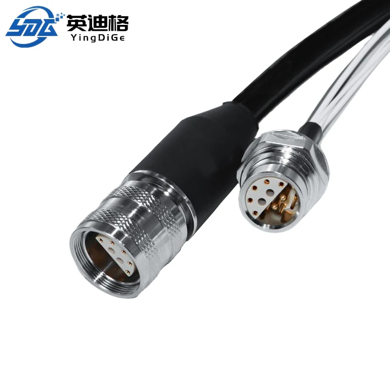 

IP68 Waterproof Latest Aviation Connector Aerospace Female Socket Multicore Power Connector Gold Plating 6 Pin PCB Microwave