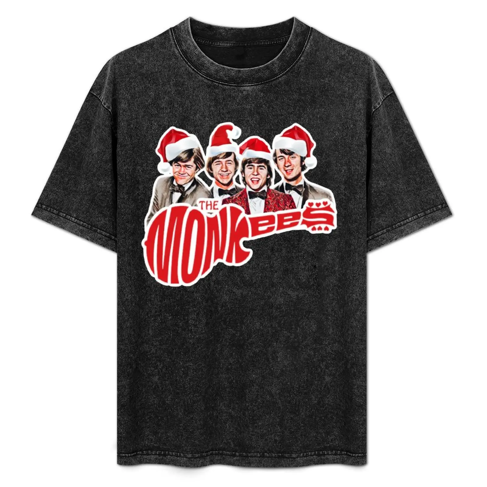 

Monkees Christmas T-Shirt anime figures korean fashion plain white t shirts men