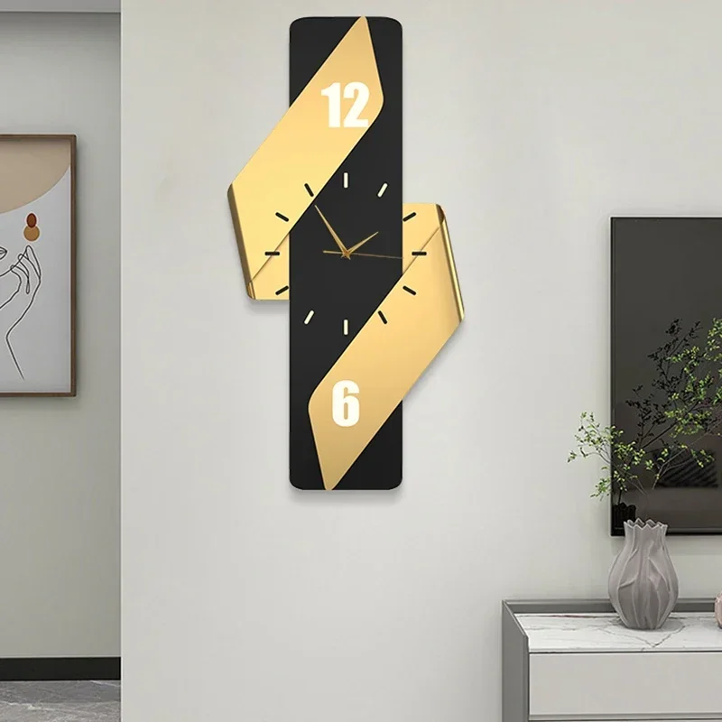 Luxury Digital Wall Clocks Living Room Art Mural Big Size Modern Wall Watch Minimalist Silent Horloge Murale Home Decoration