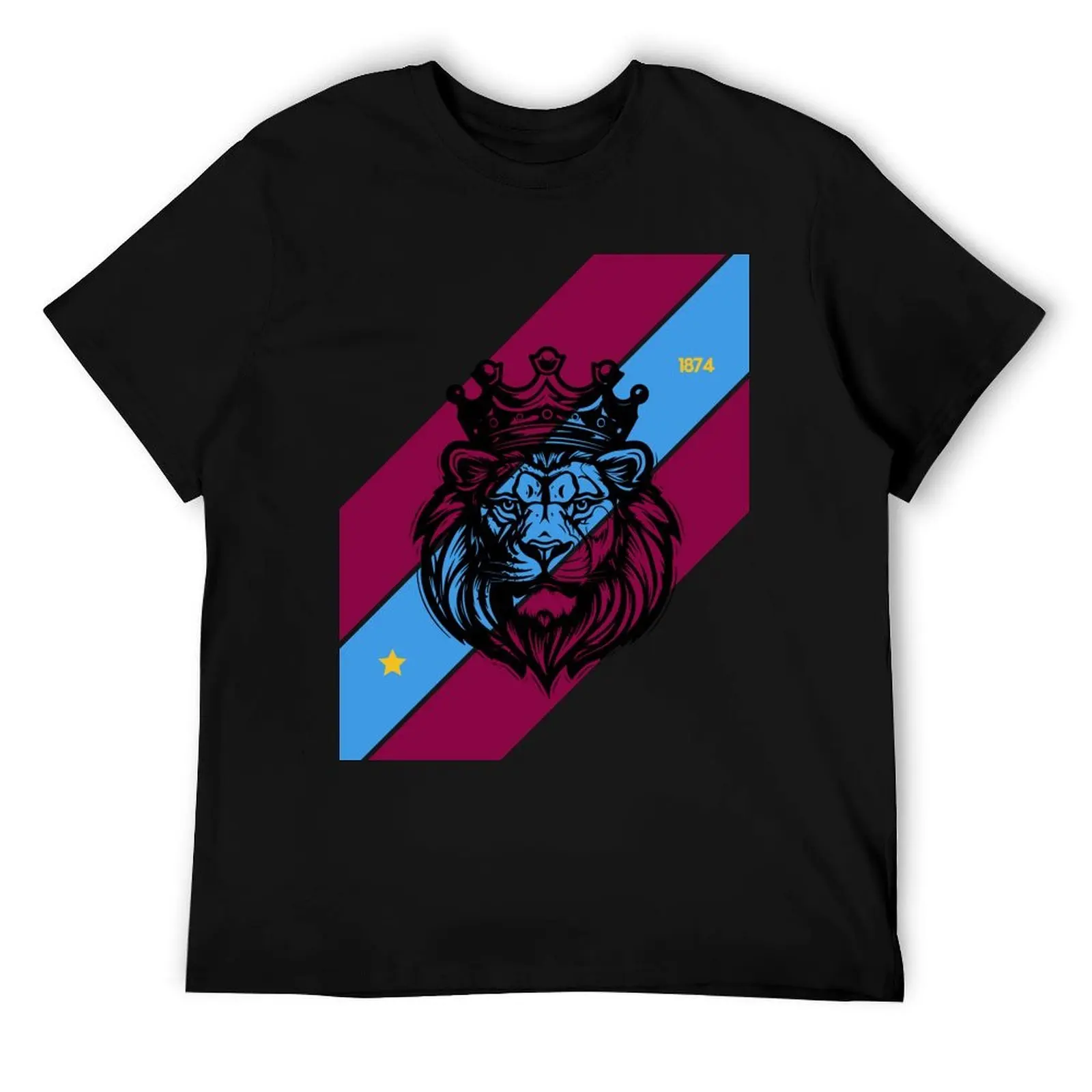 

Aston Villa Lion T-Shirt t shirt men 100% cotton luxury brand t shirt custom print T-Shirt