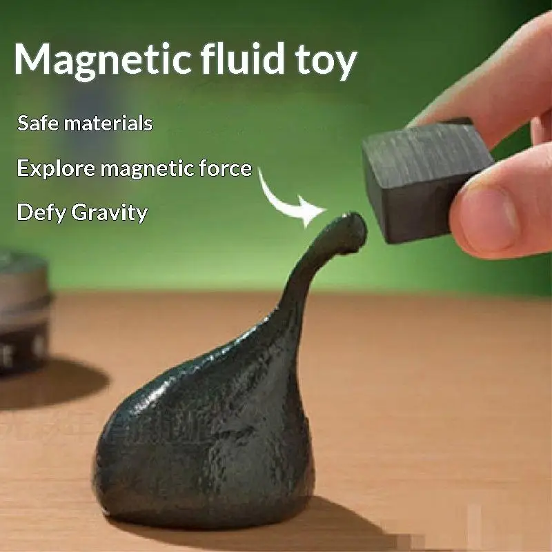 /GJ/Magnetic Putty Slime Gravity Defying Magnet Toy Black Tech Science Kit Educational Fidget Toy For Elementary School Students