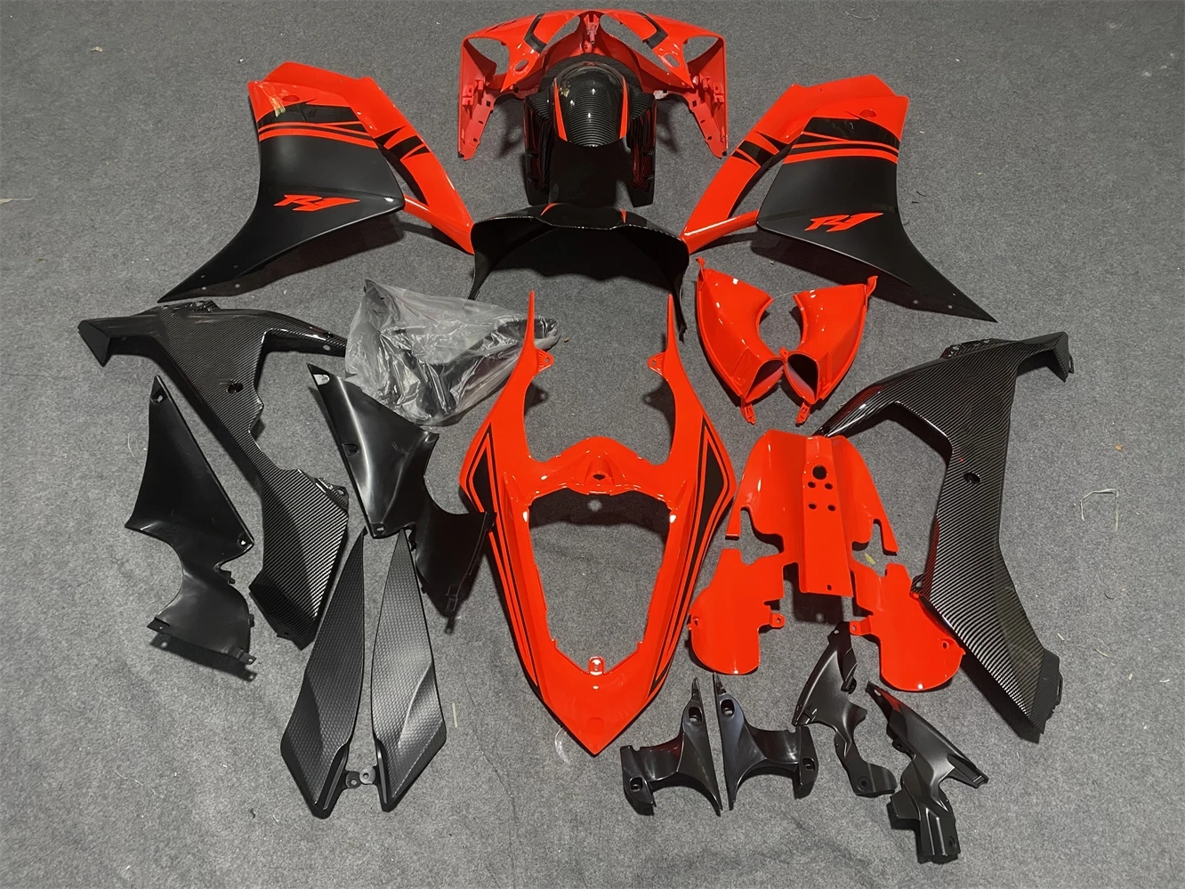 for Yamaha YZF R1 2007 2008 Motorcycle Bodywork Set Injection ABS Plastics Full Fairings Panel Kit Mold Fluorescent red