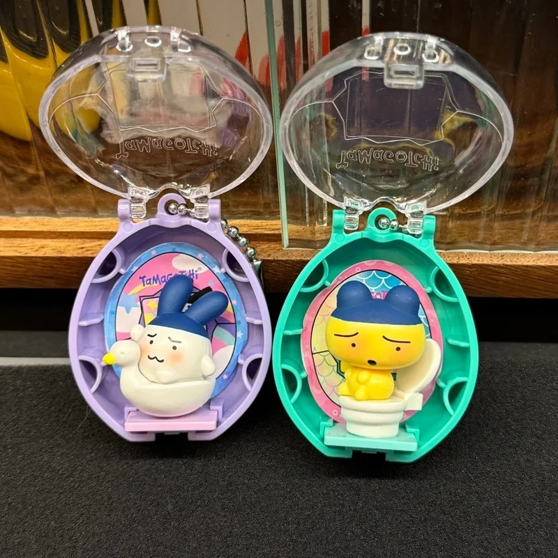 오리지널 반다이 다마고치 스페어 타임 시리즈 2 Pooptime 펜던트 콩 Mr.Koigari 인형 상자 장난감 Collectible Anime Game Figurine Toys