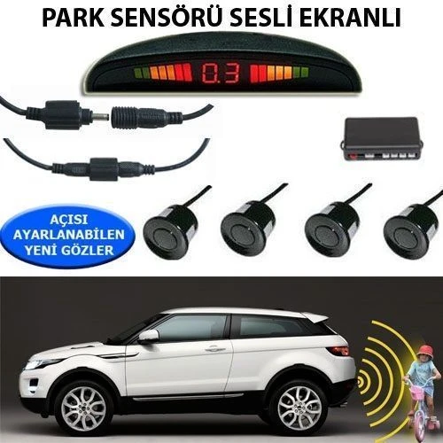 Turkish Speaking Parking Sensor Screen Black Forza