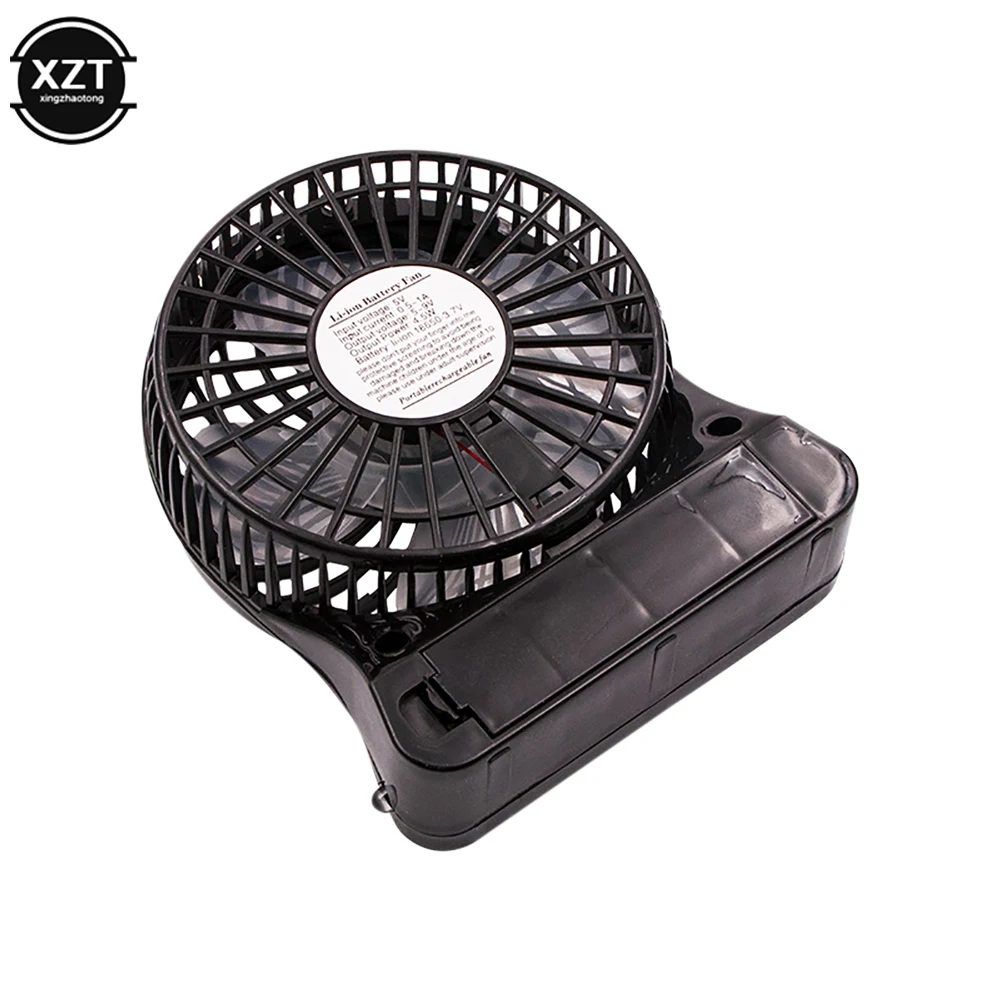 Portable Rechargeable Led Light Fan Air Cooler Mini Desk Usb Fan Third Wind Usb Fan Without Battery Cooling Handheld Mini Fan