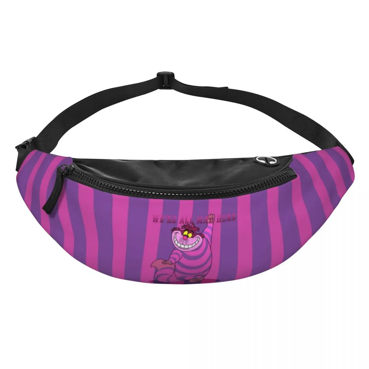 

Поясная сумка Custom C-Cheshire Anime Cat для мужчин и женщин, сумка через плечо для путешествий, для телефона и денег