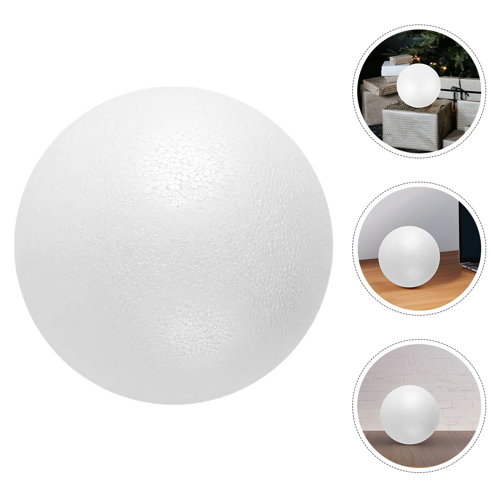 

Crafts Foam Unpainted Ball Diy Foams Round Balls Unpainted Round for DIY Arts Crafts Setting Props Lightweight Smooth