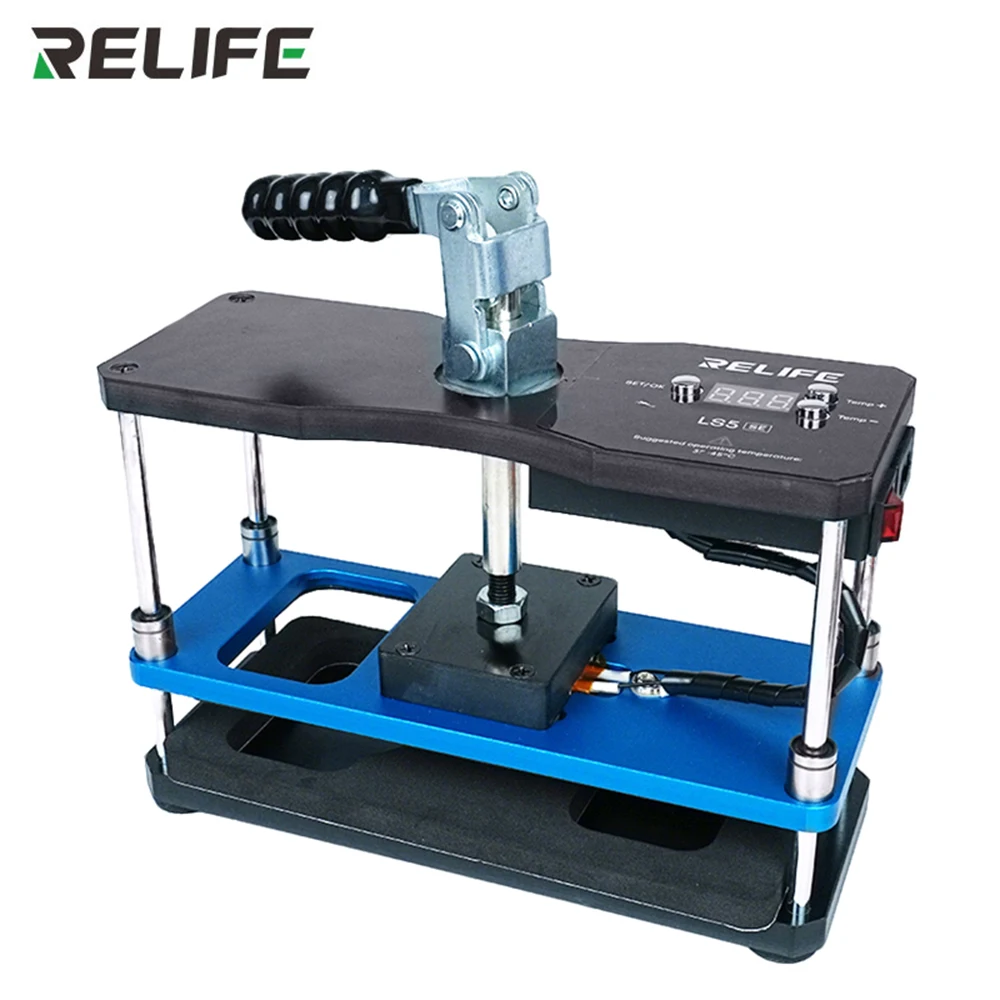 RELIFE LS5 SE تركيبات منصة الضغط للتدفئة والتحمل درجة حرارة قابلة للتعديل لأداة تعزيز إطار تصفيح الشاشة