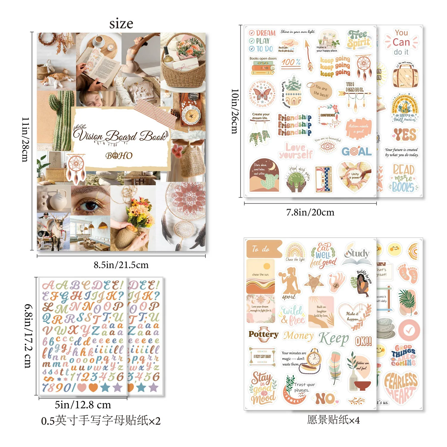 Craft Your Dream Journal: A DIY Sticker & Graphics Scrapbook for Capturing Personal Vision Boards and Ideal Life Moments