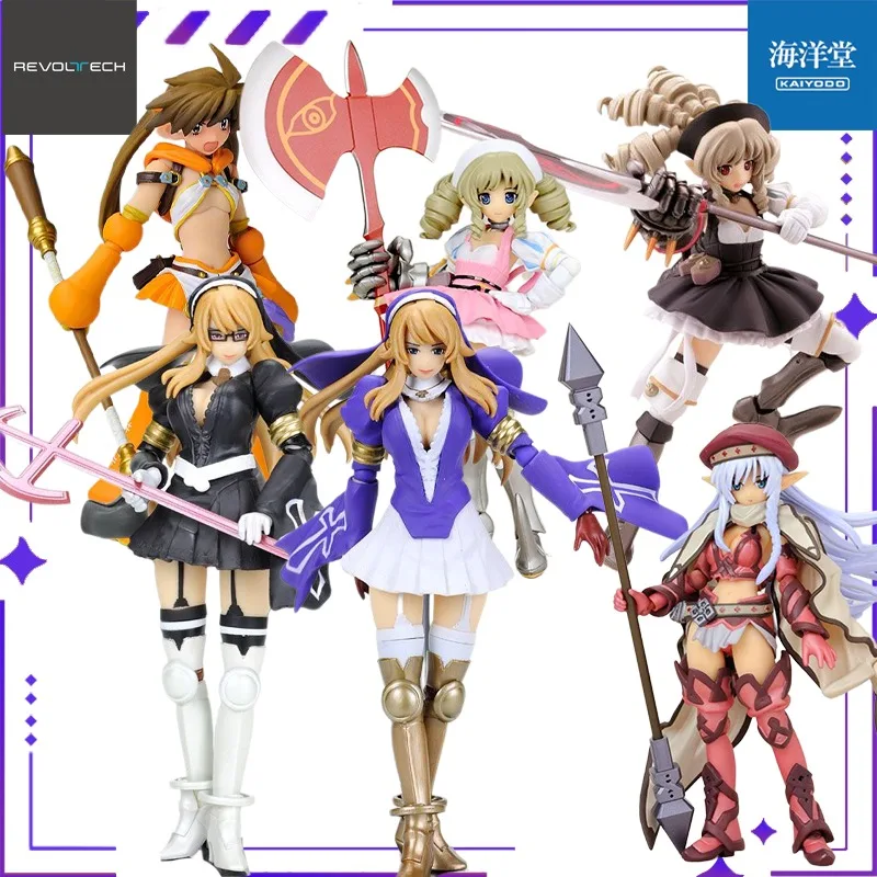 KAIYODO Oryginalna Technologia Kół Queen's Blade No.014 Heretic Interrogator 1P Karara Version Ruchoma Figurka Model Zabawka Kolekcjonerska