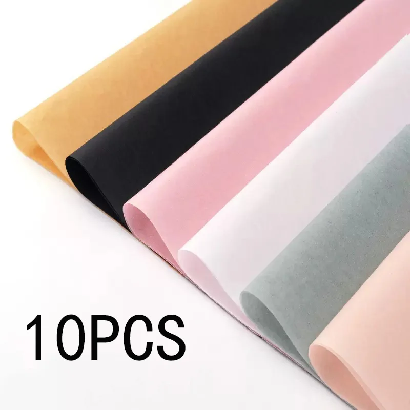 10Pcs 50*66cm Tissue Paper Flower Bouquet Wrapping Paper For Florist Wedding Birthday Party Gift Packing Decor DIY Crafts Paper