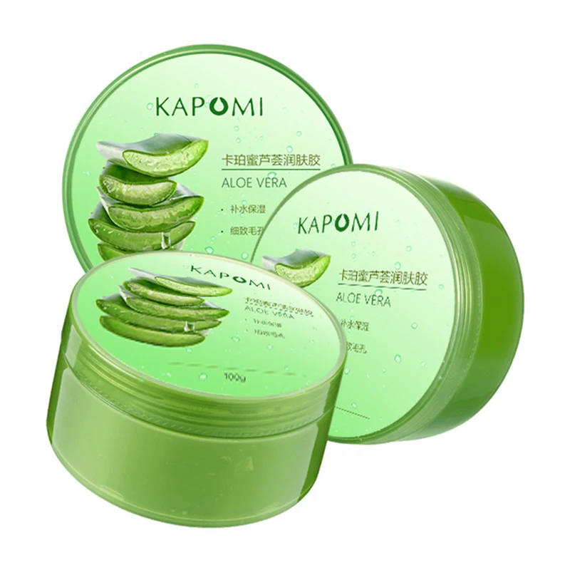 Kapomi 100% Pure Natural Aloe Vera Essence Moisturizing Whitening Skin Rejuvenation Repair Oil Control Acne Face Gel Skin Care