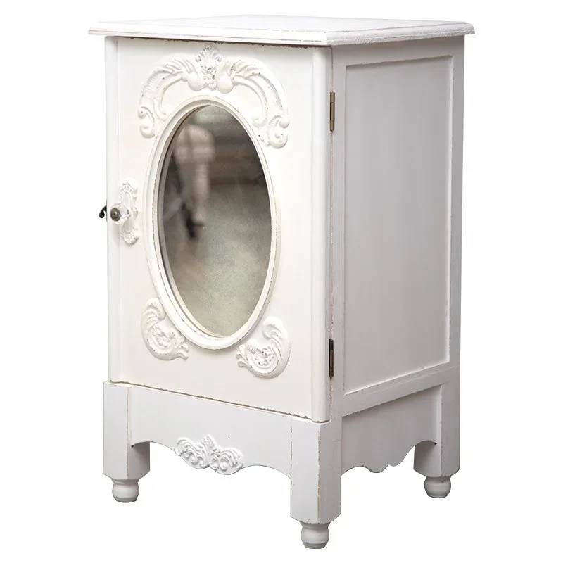 Home bedroom carved niche, design sense, retro cabinet