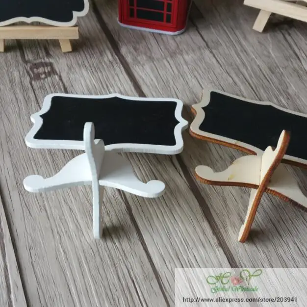 5pcs/lot Mini Blackboard For Seating Cards Wooden Product writable Message multi-function