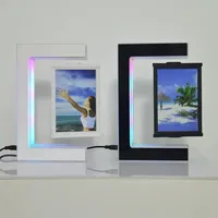 Magnetic Levitating Picture Photo Frame Creative Night Light with Led Lights Display Birthday Christmas Gift Cute Light Lamp