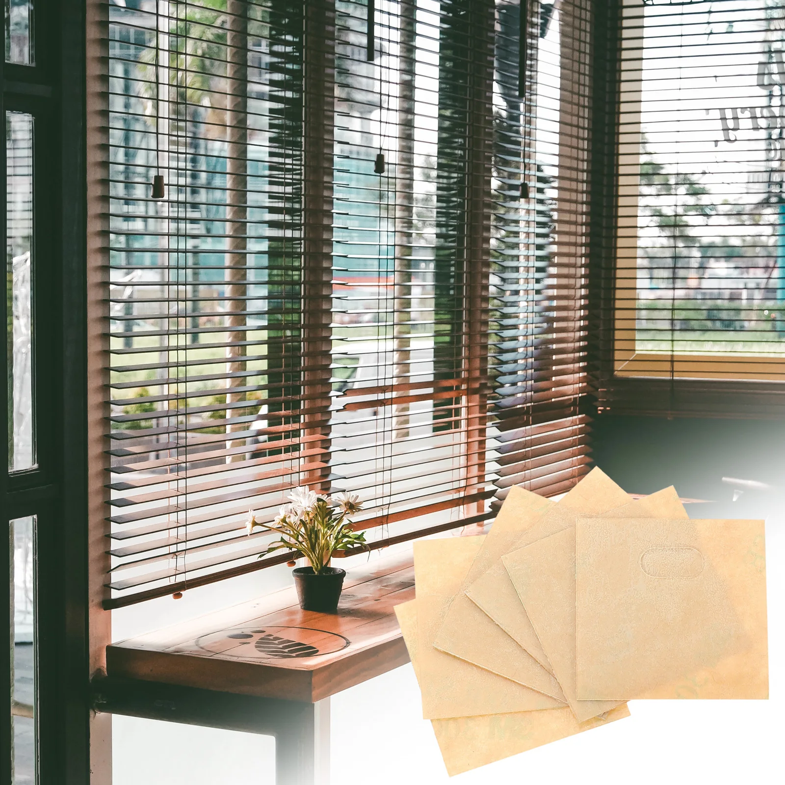 

40Pcs Vertical Blind Repair Tabs Clear Self-Adhesive Strong Stickiness Easy Use for Vertical Blinds Replacement Slats Blind