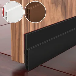 1M Waterproof Seal Strip Internal Door Draft Excluder Strip Self Adhesive Tape Bottom Seal Stopper For Sliding Doors Cabinets