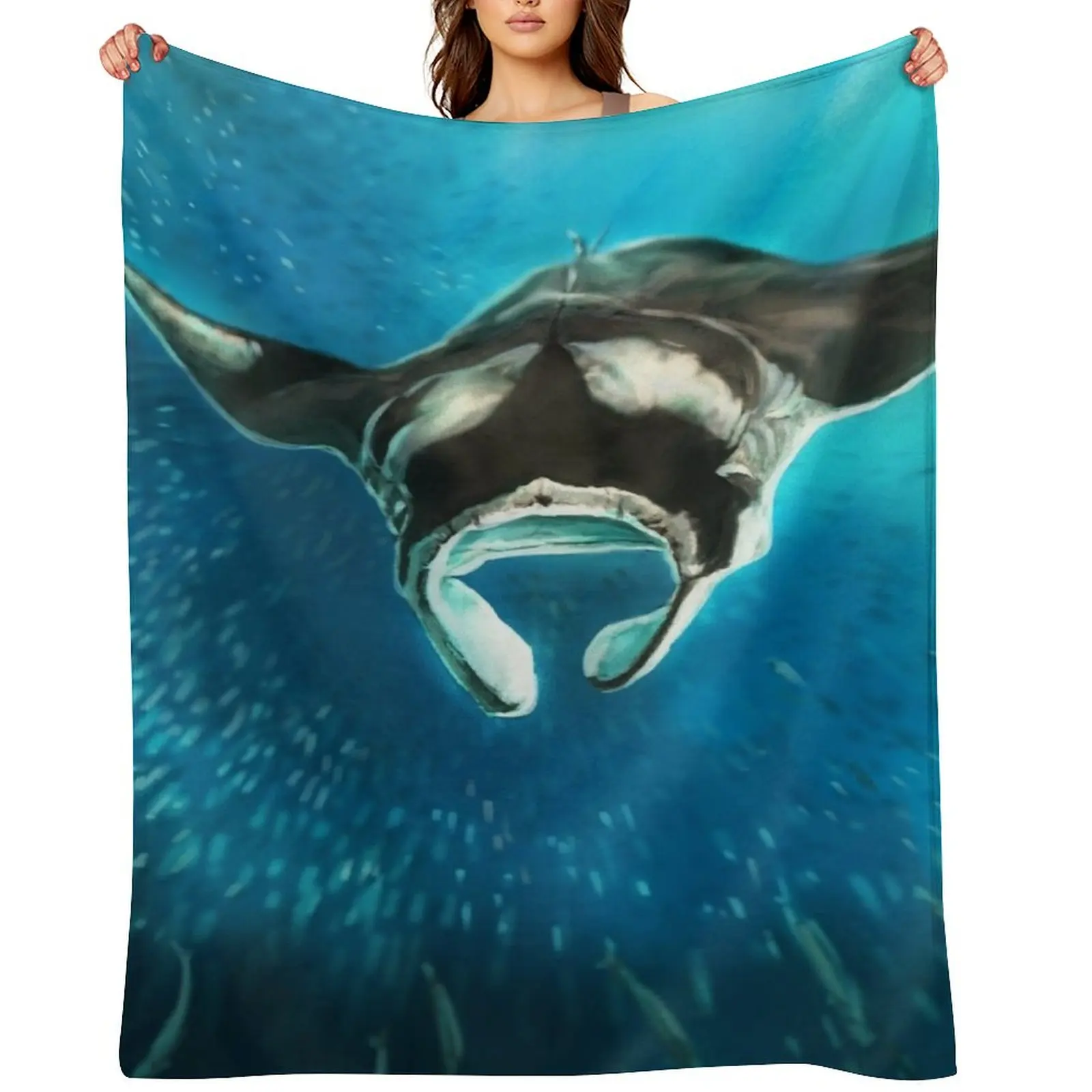 

Manta Ray Throw Blanket Kid'S Soft Sleeping Bag Luxury Brand Blankets