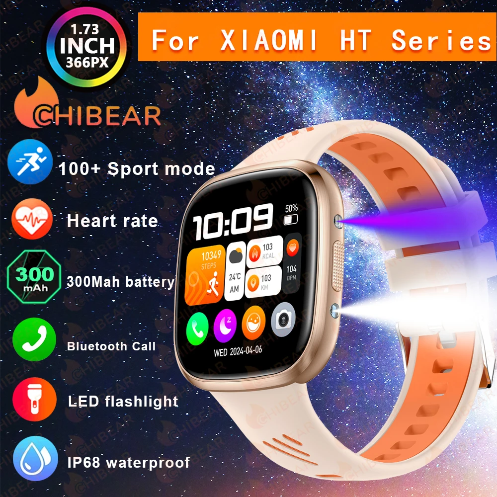 

Смарт-часы ChiBear с сенсорным экраном HD, несколько спортивных режимов, спортивная траектория, Bluetooth-вызов, мониторинг сердечного ритма, умные часы для мужчин