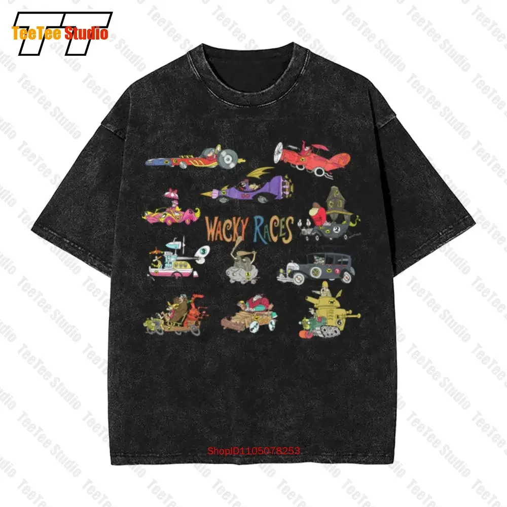 Wacky Races Group Vintage Shirt Gym Men T-Shirt 5HTQ