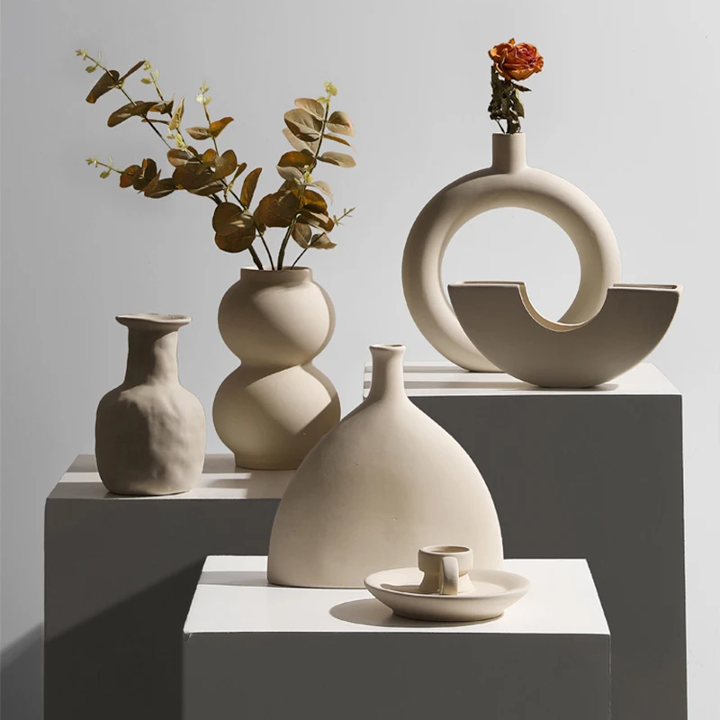 

Vintage Vase Decoration Home Home Decorations Vases for Flowers Desk Decor Artistic Plant Pot Decoración Hogar Горшок Для Цветов