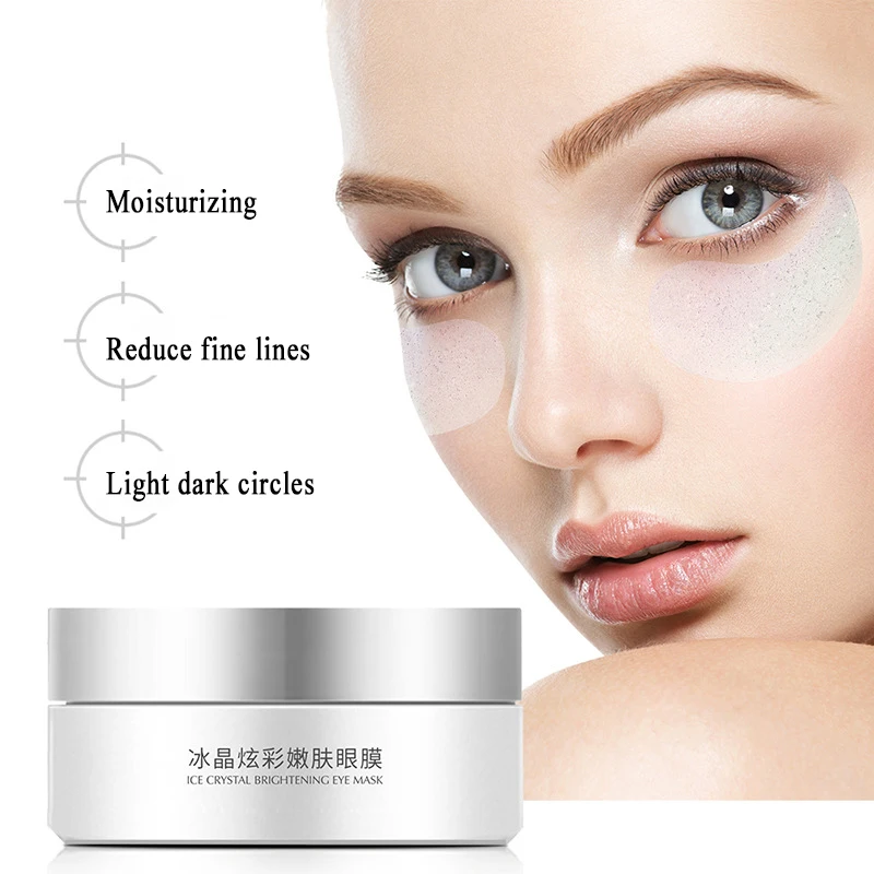 Anti-aging Ice Crystal Eye Masks Dark Circles Golden Gel Eye Patches Brightening Skin Nourishing Wrinkle Seaweed Ingredients