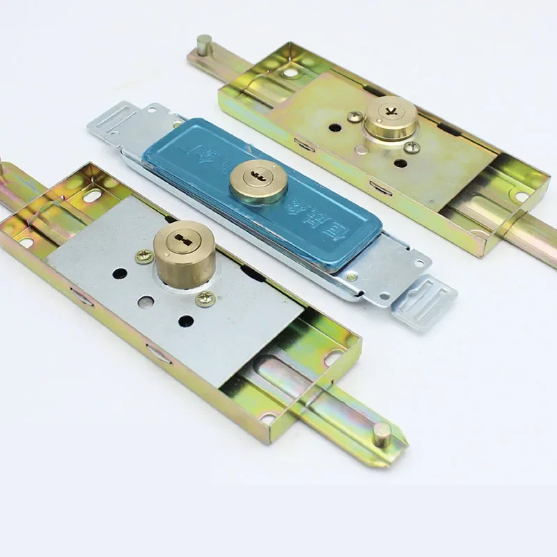 Segurança do obturador do rolo com chave cruz anti-roubo porta do obturador do rolo fechadura da porta instalação médio ou inferior acessórios da persiana