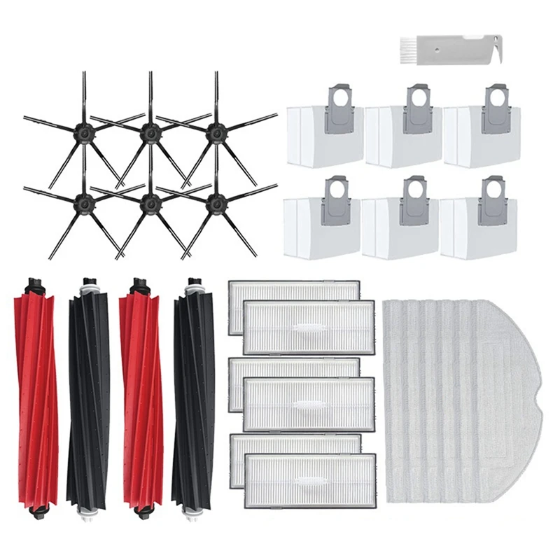 Substituição do aspirador robô, escova lateral principal, esfregão, filtro Hepa, saco de pó, Roborock S8 Plus, S8 +, S8 Pro Ultra