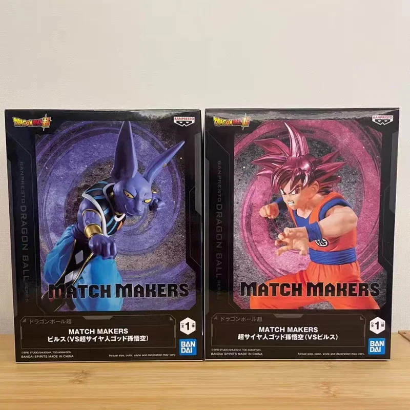 

Bandai Namco Banpresto In Stock Original Genuine Dragon Ball MATCH MAKERS SonGoku VS Beerus PVC Figure Model Desktop ornament