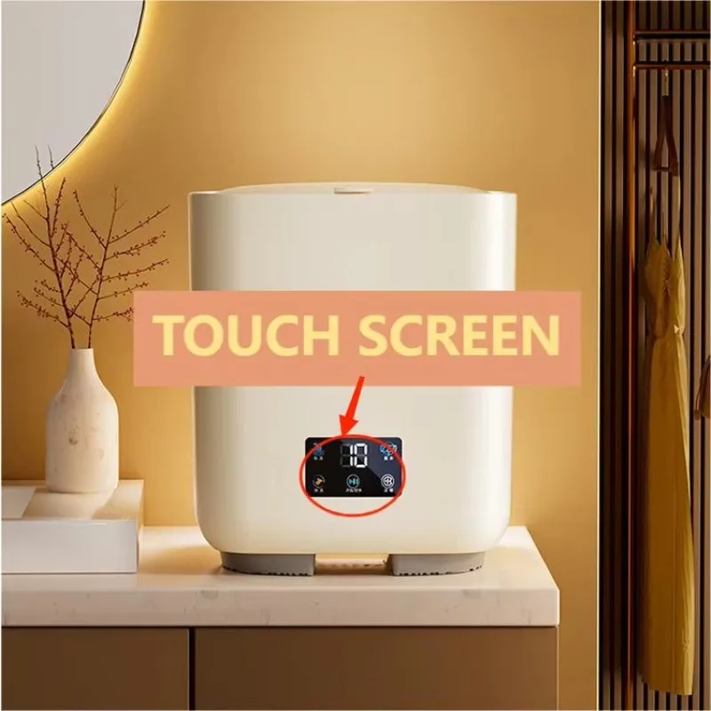 7L Mini Washing Machine Touch Screen Underwear Mini Portable Washing Machine Foldable Small Hotel Dormitory Business