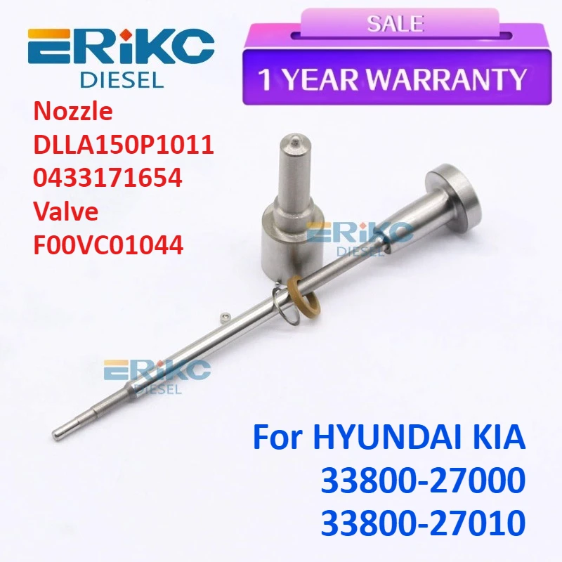 

Diesel Injector 0445110064 Repair Kits Nozzle DLLA150P1011 0433171654 Valve F00VC01044 for HYUNDAI KIA 33800-27000 33800-27010